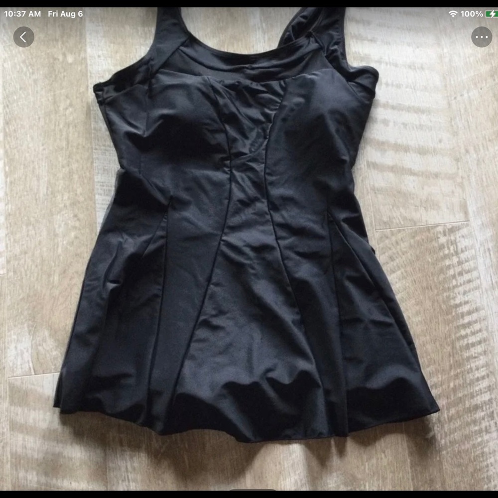 New Black with Mesh one-piece Swimsuit